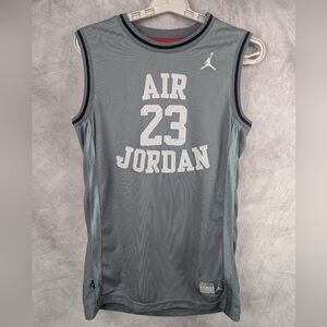 Air Jordan XL Basketball Jersey Sleeveless #23 Gray